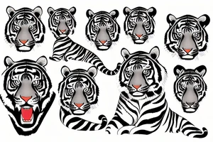 Tiger body bad tattoo idea