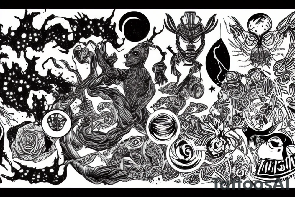 infinity galaxies tattoo idea