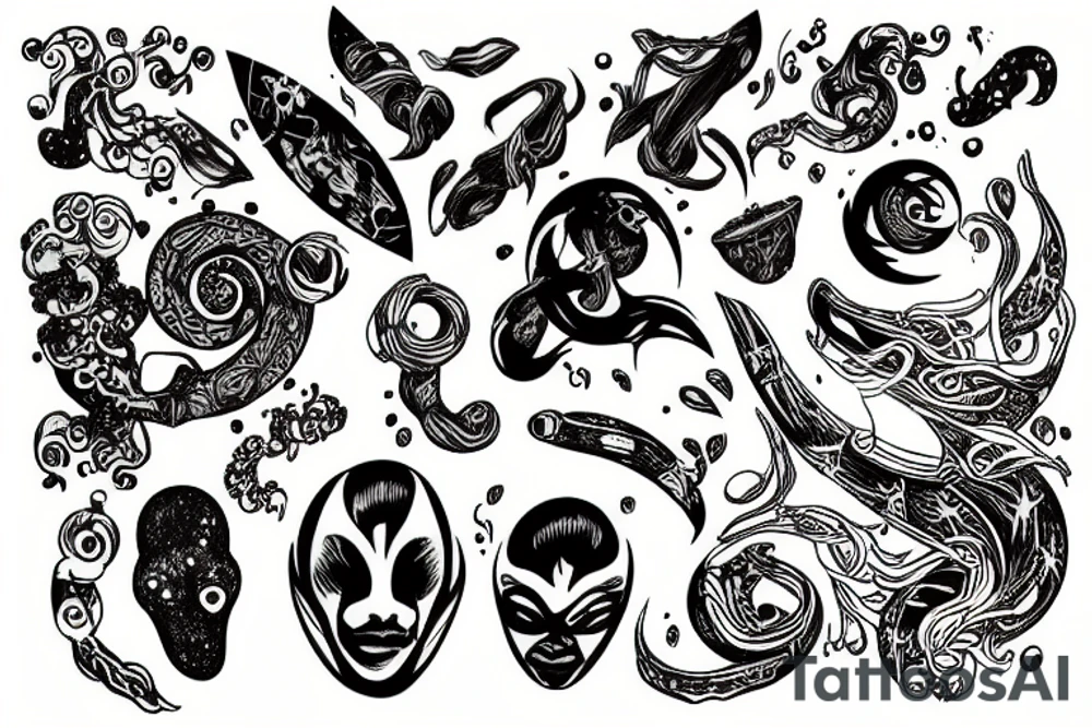 infinity galaxies tattoo idea