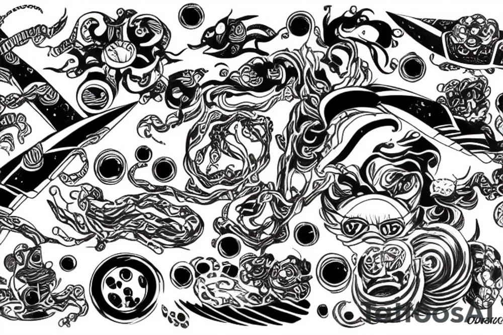 infinity galaxies tattoo idea