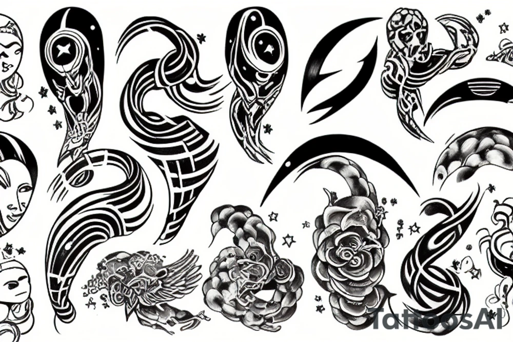 infinity galaxies tattoo idea