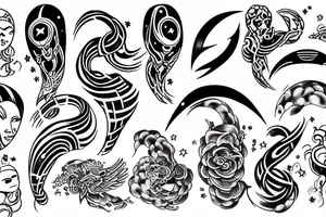 infinity galaxies tattoo idea