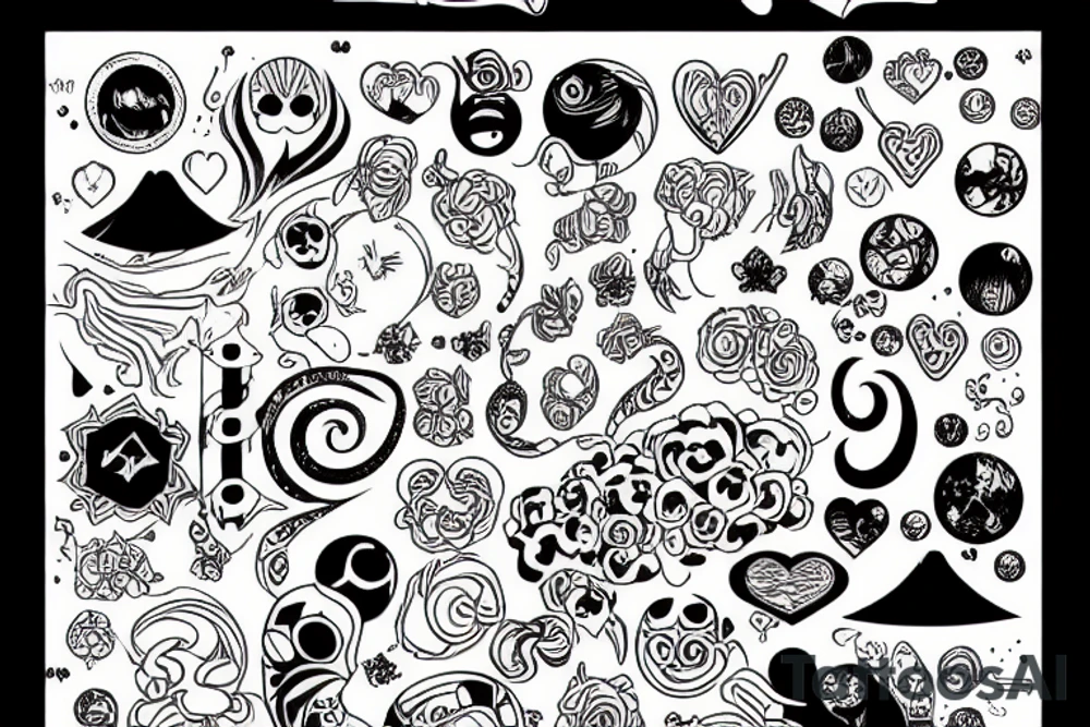 my love is like infinity galaxies tattoo idea