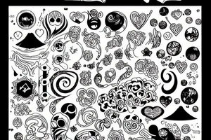my love is like infinity galaxies tattoo idea