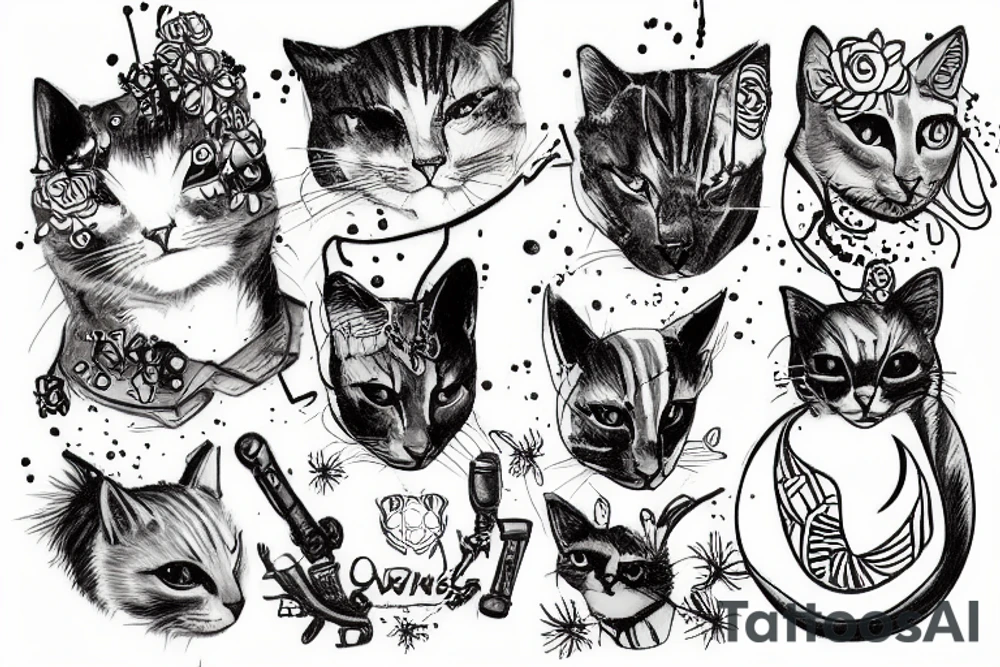 WAR MACHINE CAT tattoo idea
