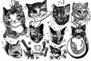 WAR MACHINE CAT tattoo idea