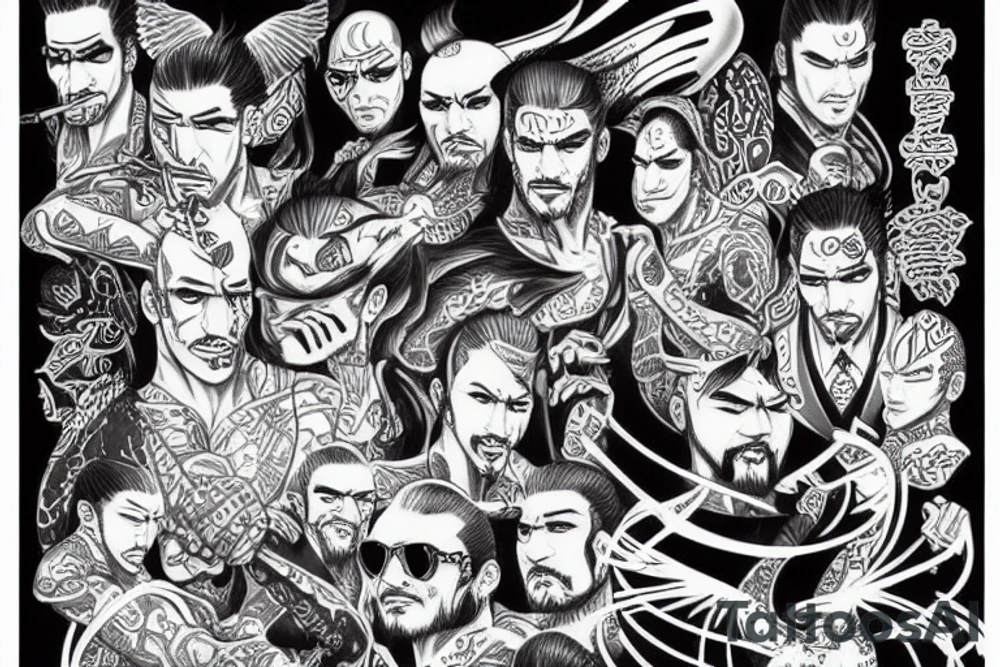 yakuza but in turkish tattoo idea