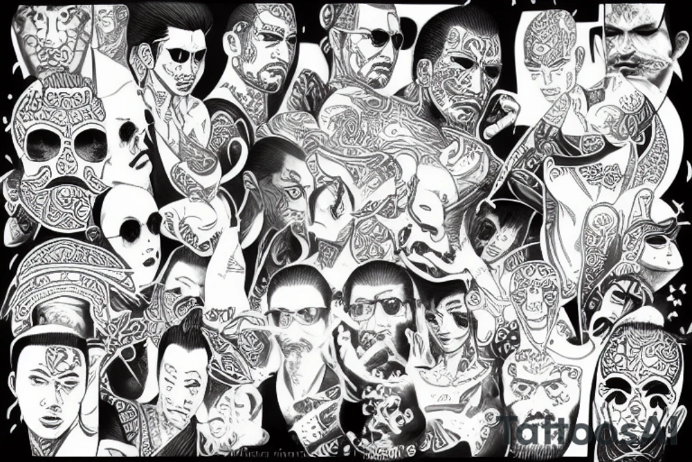 yakuza but in turkish tattoo idea