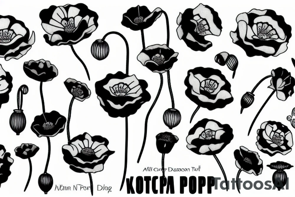 poppy tattoo idea