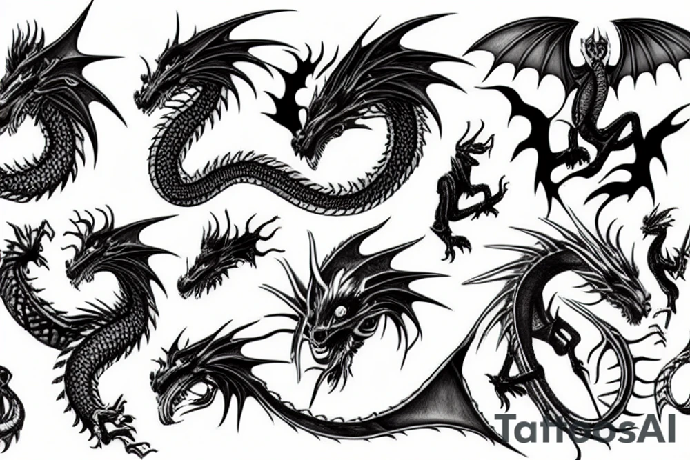 dragon tattoo idea