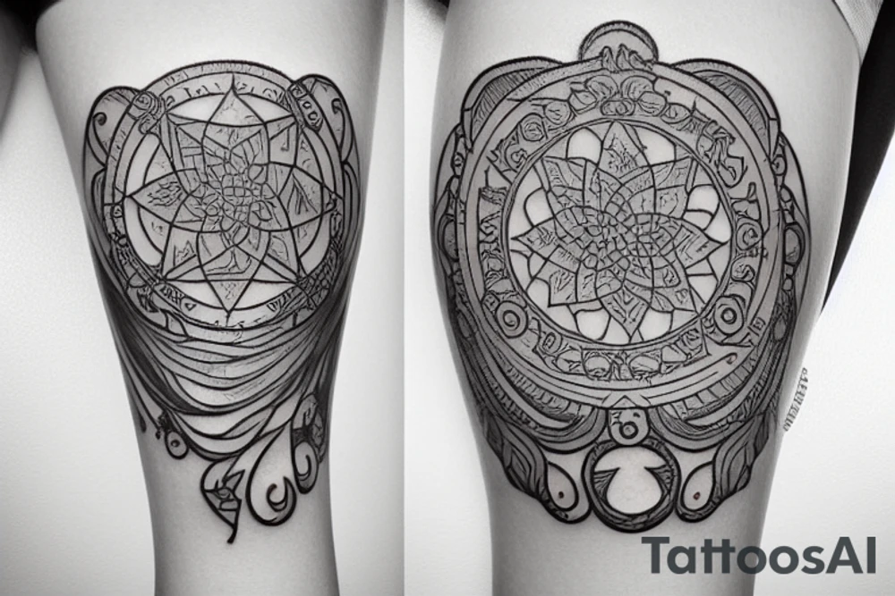 Virgo symbol tattoo idea