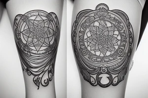 Virgo symbol tattoo idea