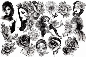 Woman tattoo idea