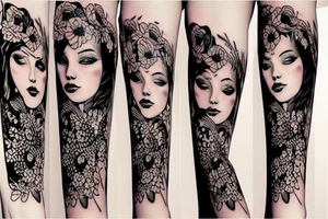 Woman tattoo idea