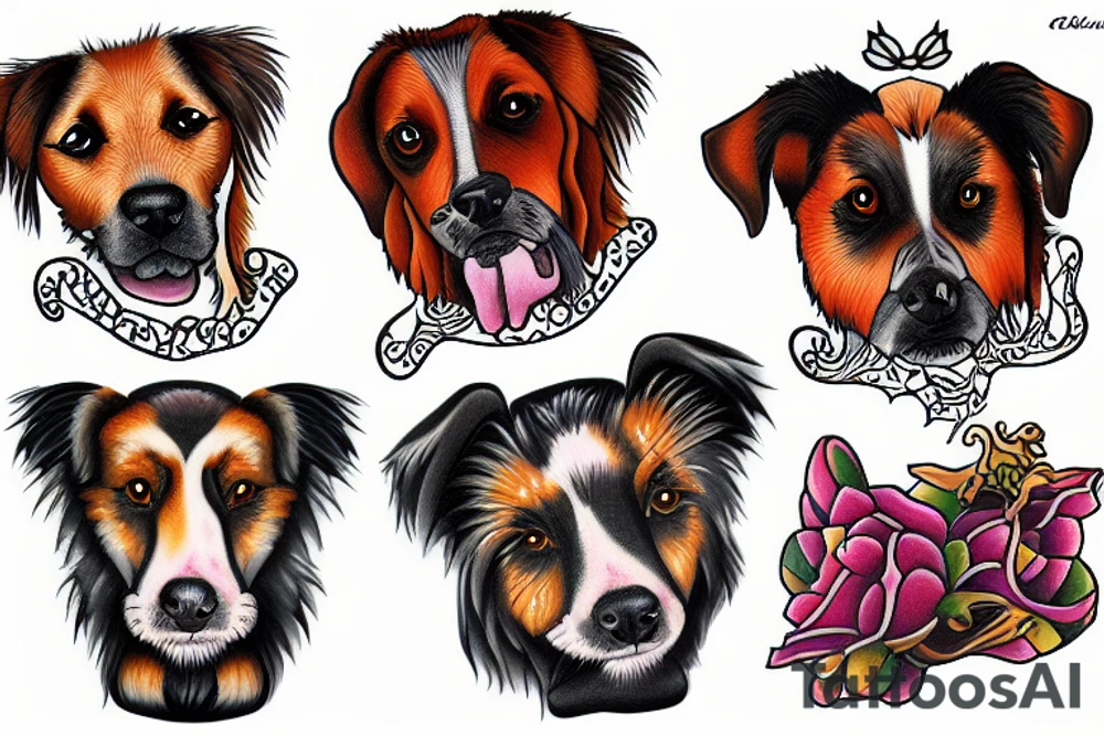 dogs tattoo idea