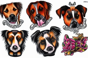 dogs tattoo idea