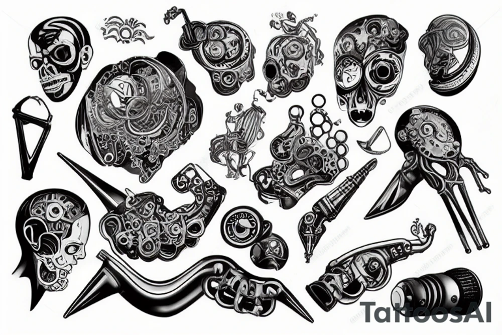 Противогаз газоспасатель tattoo idea