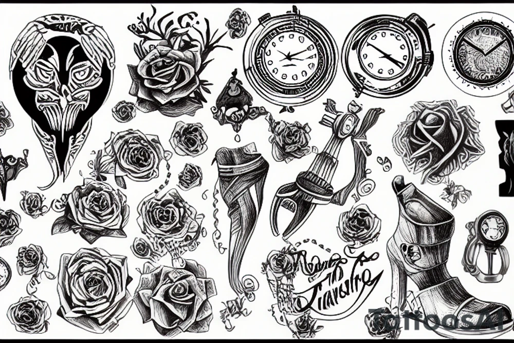 Wasting time tattoo idea
