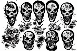 Grave
 zombie tattoo idea