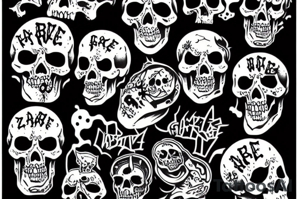 Grave
 zombie tattoo idea