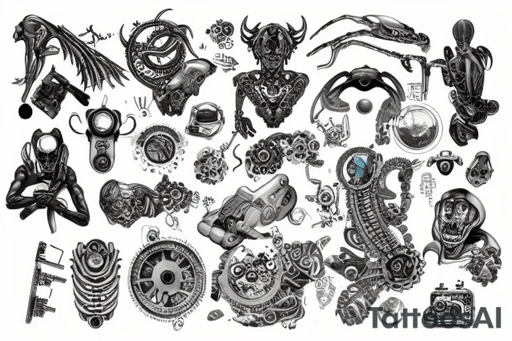 computer parts tattoo idea