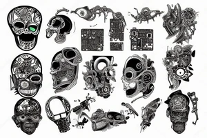 computer parts tattoo idea