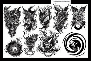 Cosmological demon tattoo idea
