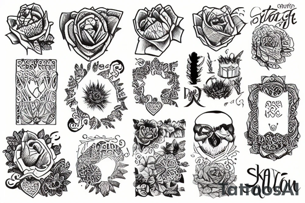 Stone wall tattoo idea