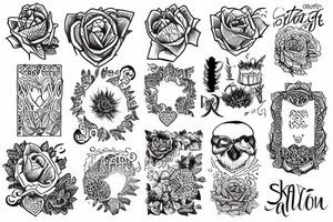 Stone wall tattoo idea
