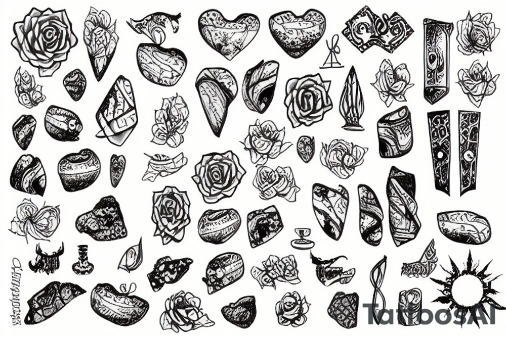 Stone wall tattoo idea
