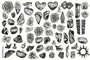 Stone wall tattoo idea