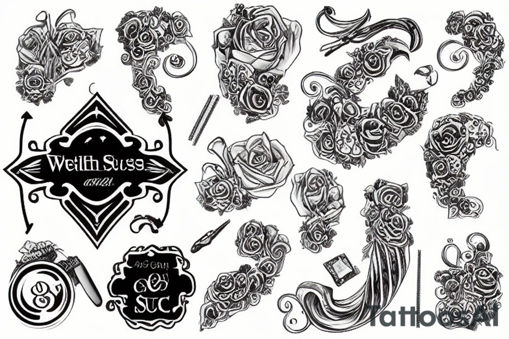 wealth, class, and success tattoo idea