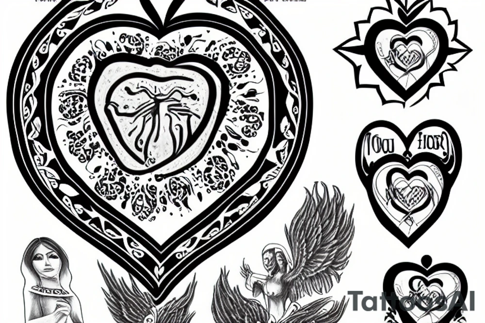Sacred Heart tattoo idea