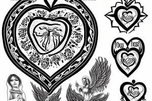 Sacred Heart tattoo idea