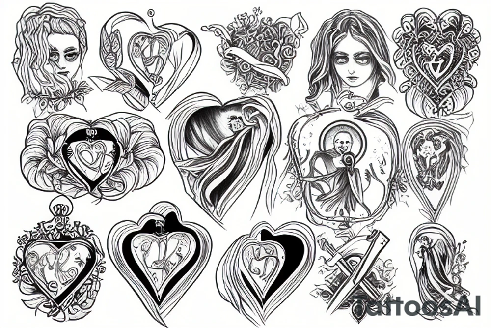 Sacred Heart tattoo idea