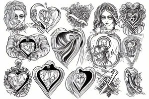 Sacred Heart tattoo idea