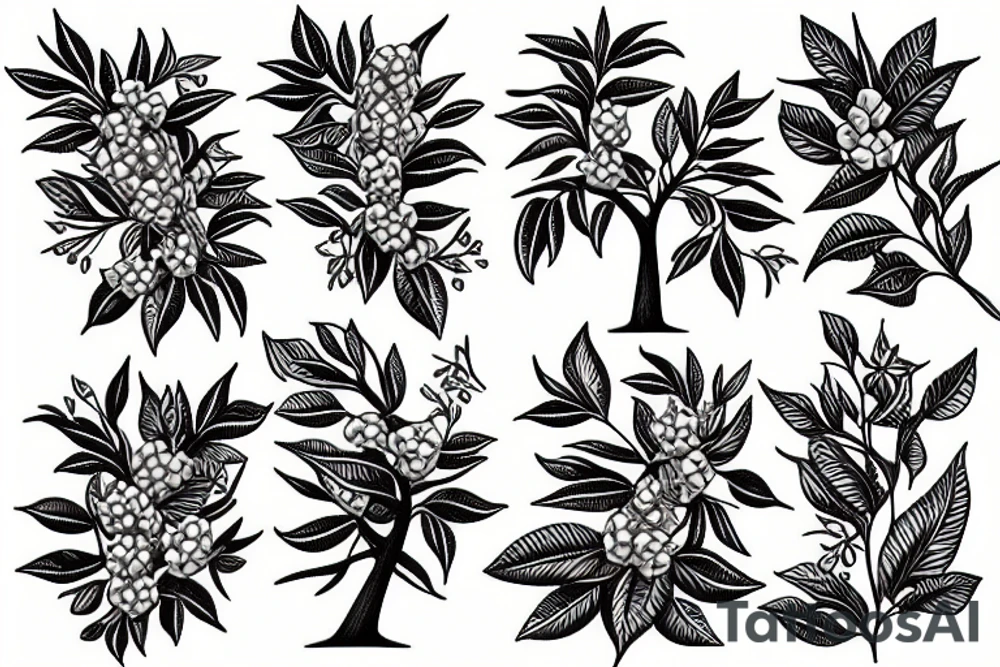 Bay tree tattoo idea