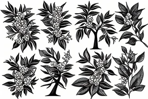 Bay tree tattoo idea
