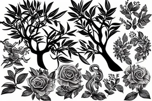 Bay tree tattoo idea