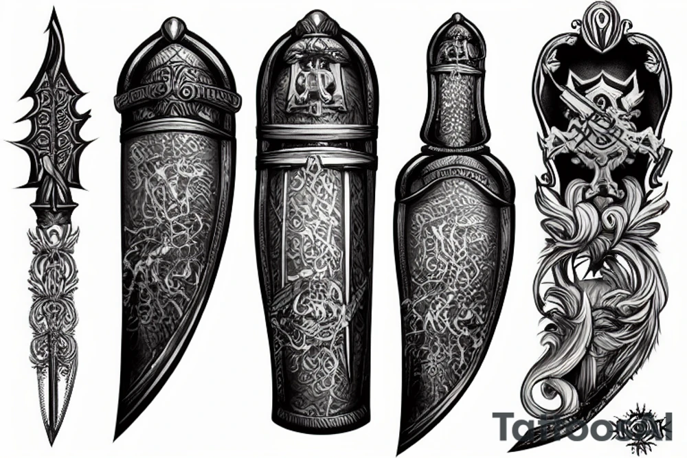 Roman sword tattoo idea