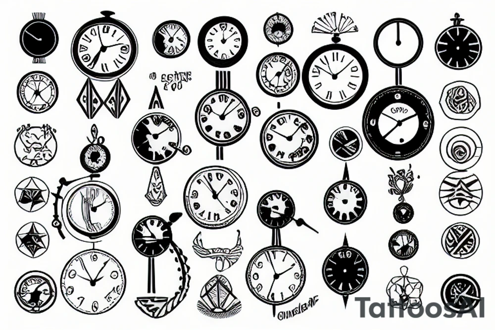 Clock tattoo idea