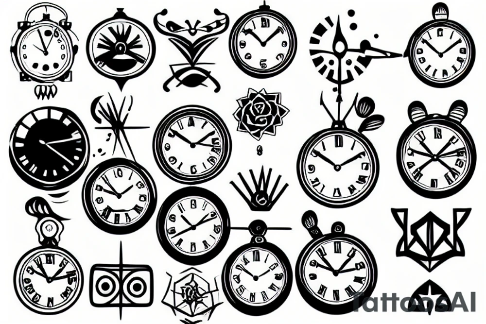 Clock tattoo idea