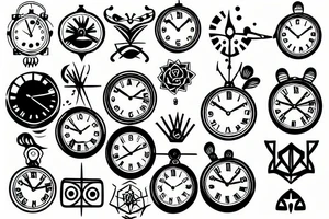 Clock tattoo idea