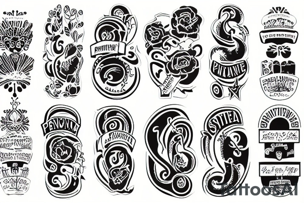 Pennsylvania state outline tattoo idea