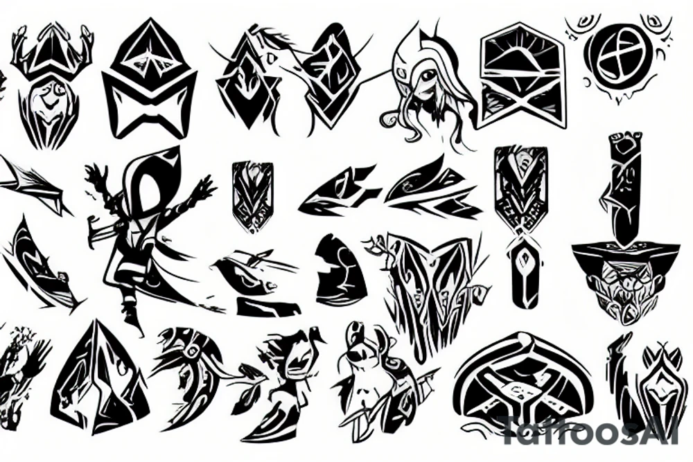 Journey video game character. Floating tattoo idea