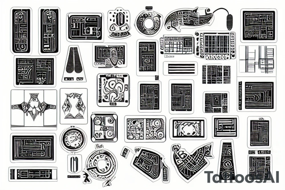 Circuit board tattoo idea