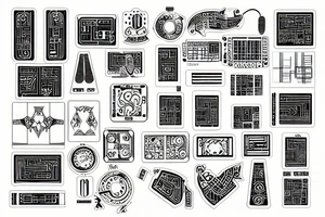 Circuit board tattoo idea