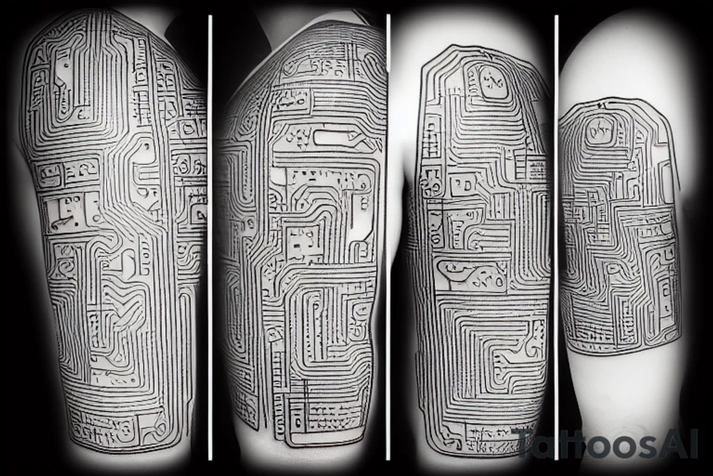 Circuit board tattoo idea