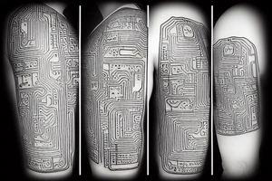 Circuit board tattoo idea