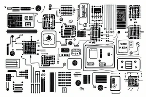 Circuit board tattoo idea